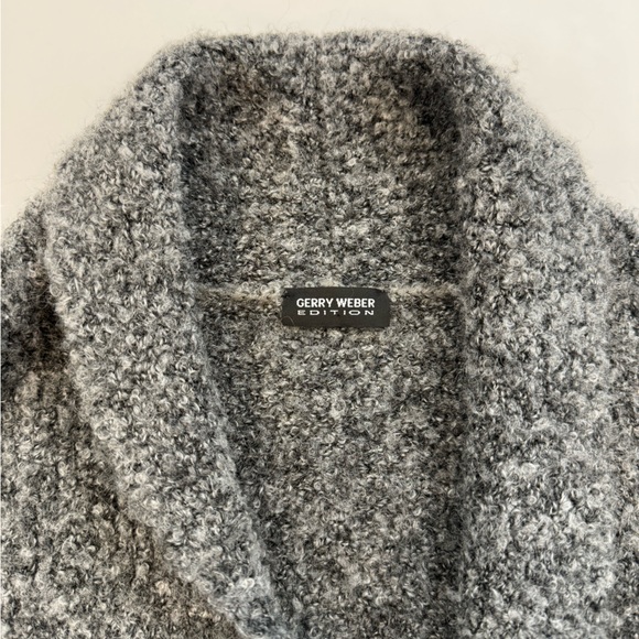 Gerry Weber Boiled Wool cardigan Gray womens small - Picture 6 of 10